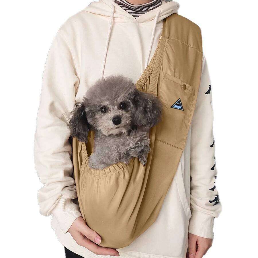 Small pet dog backpack shoulder sling strap carrier breathable travel safety bag portable large capacity durable expandable 26H0130