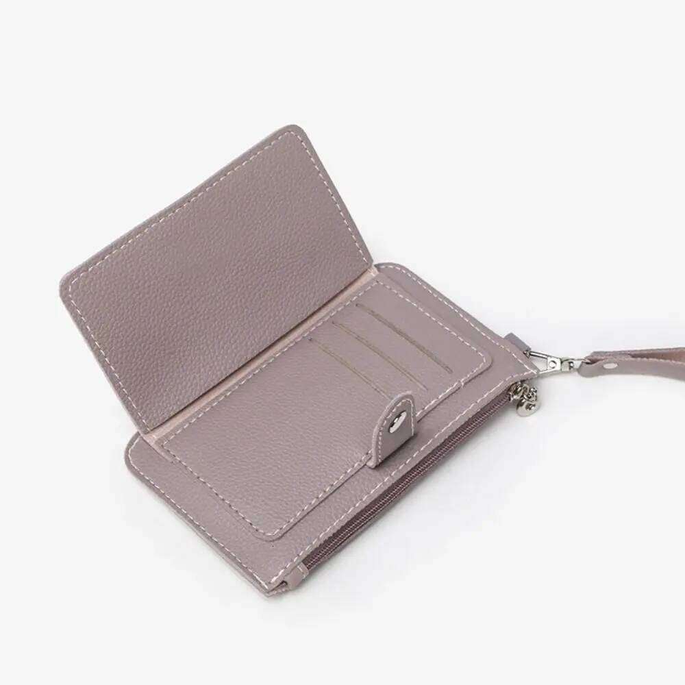 Multifunctional Ultra-thin Coin Purse Mini PU Leather Card Holder Handheld Wallet Women Z260130
