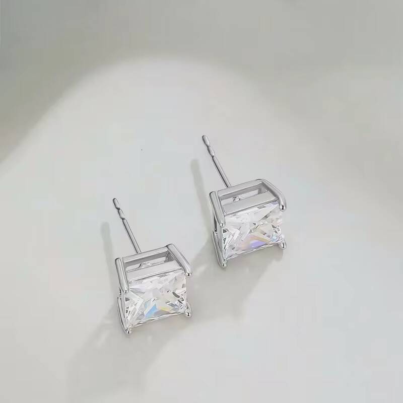 Pt950 Lab Grown Diamond Stud Earrings DEF VVS Fine Jewelry Earrings Fashion Hoop Earings Lab Diamond