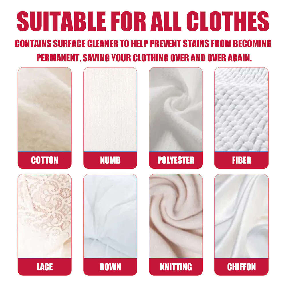 Jaysuing Clothes Stain Removal Deep Color Protection Clothing Cleaning Wipes S260130