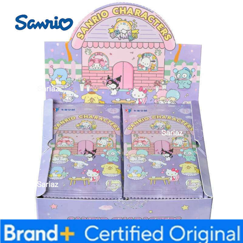 Sanrio KABAO Original Kuromi Hello Kitty Shining Cartoon My Melody Collectible Game Card Toy For Children Gift H2601301