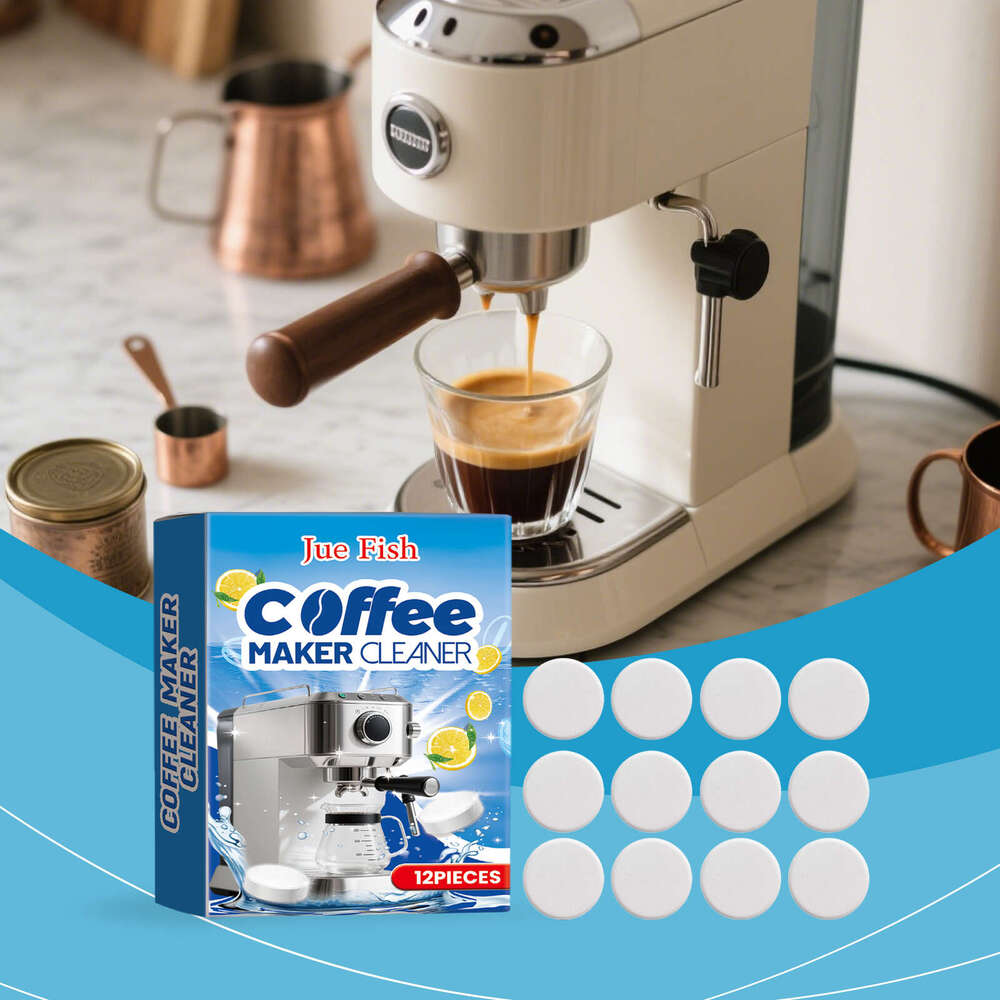 Jue Fish Coffee Machine Stain Removal Descaling Filter Household Universal Cleaning Tablets S260130