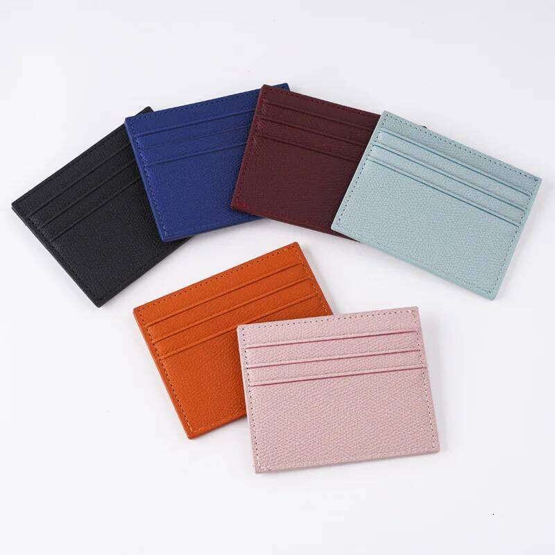 Women Men Thin Wallet Multi-Card Case PU Leather Bank Business Holder Wallets Purse Bag Z260130