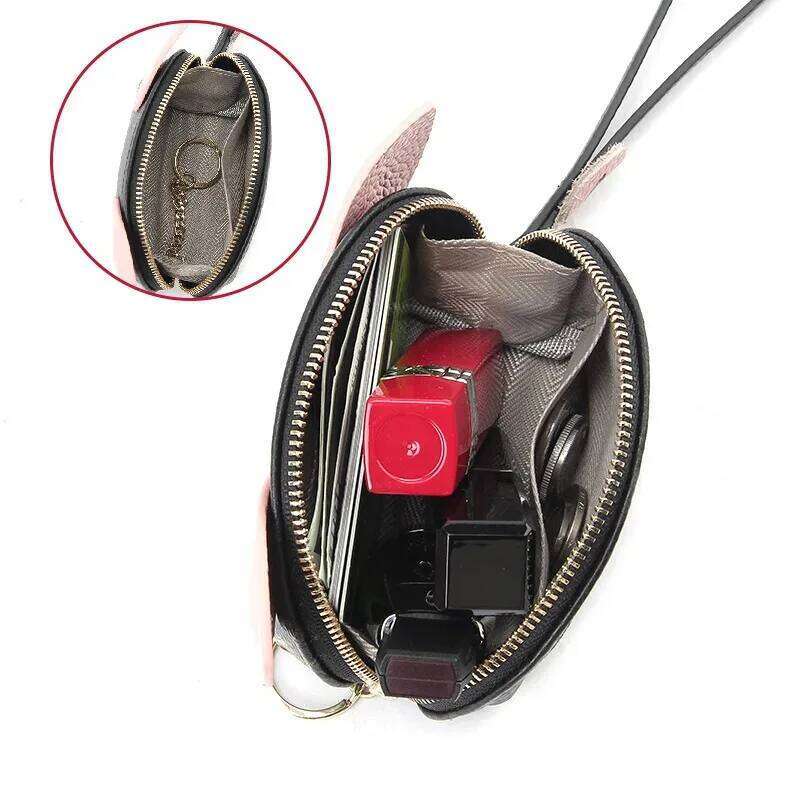 New Cute Pig Cow Leather Women's Coin Purse Creative Card key lipstick storage bag Holder Wallet For Women Z260130