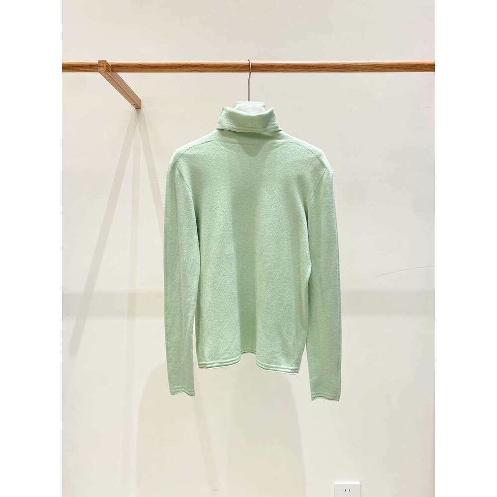 Zhihetang Autumn Winter New Soft Wool Turtleneck Push Collar Base Knit Sweater Versatile Top For Women LEEGO LENS