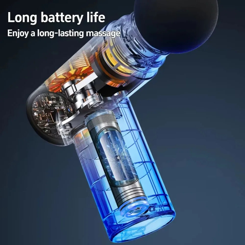 Mini Massage Gun Fascia Machine Muscle Relaxation USB Vibrating Gun Rod Massage Fitness Equipment Neck Grab Fascia Gun 260126