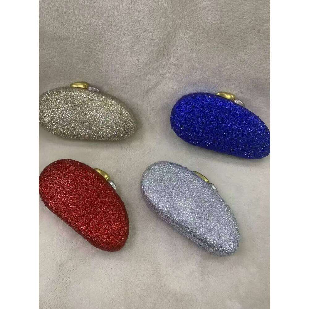 Designer Shell Shape Clutch Bag With Metallic Closure Chain Dinner Purse Women Evening Party Leather Shoulder Crossbody Handbags