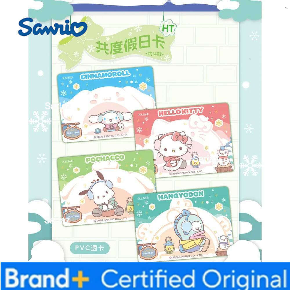 Sanrio KABAO Genuine Characters Collection Lovely Cartoon IP Star Festival Celebration Hollow Out Metal Cards Anime Gift H260130
