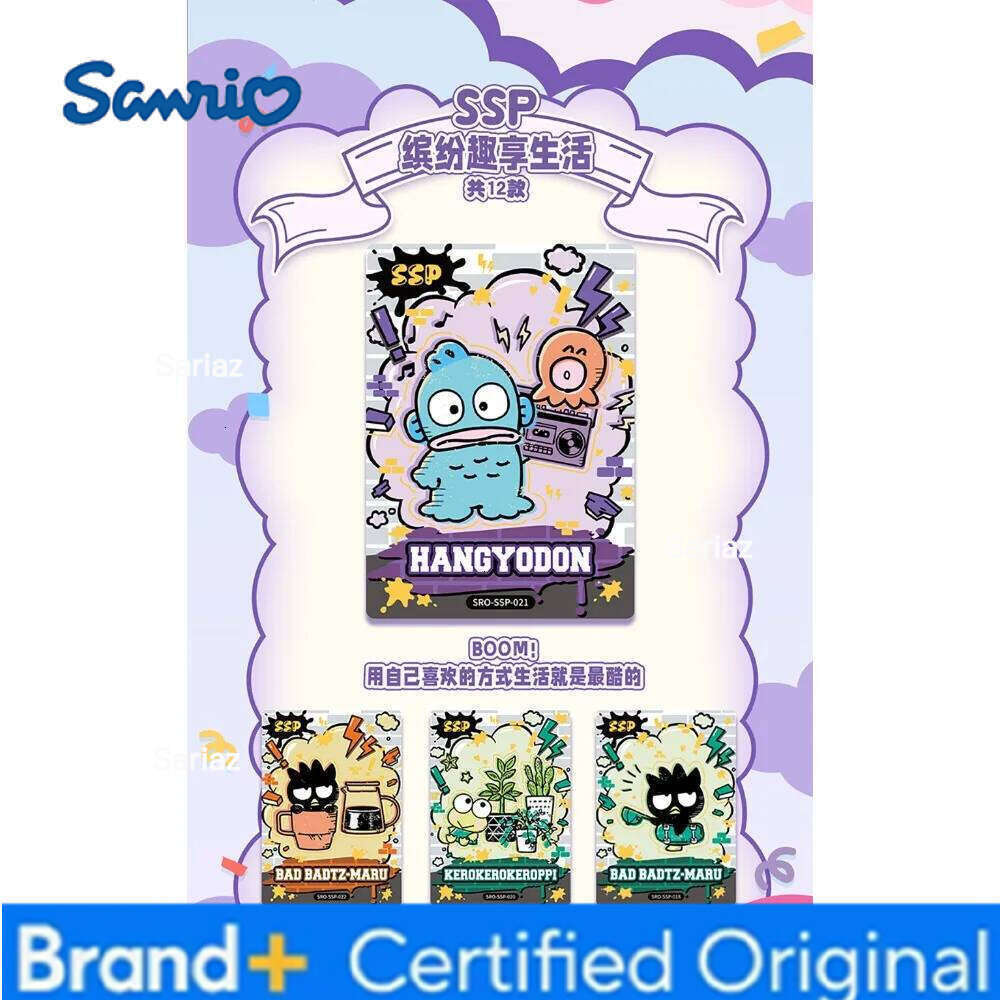 Sanrio KABAO Genuine Cartoon Collection Cute Sushi Style Theme Card Fans' Like Hello Kitty Cinnamoroll Creative Toy Gifts H2601301