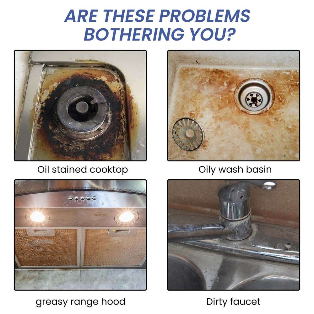 Jakehoe Effervescent Tablets for Cleaning Kitchen Stovetops, Sinks, Range Hoods, Stubborn Stains and Dirt S260130