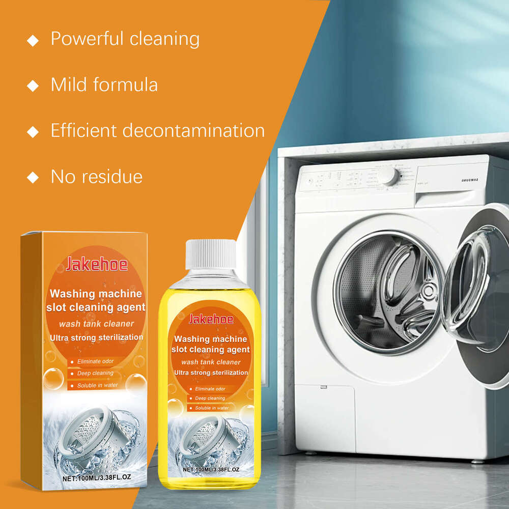 Jakehoe Drum Automatic Washing Machine Cleaner Stain Remover Liquid for Top and Front Load Washers S260130