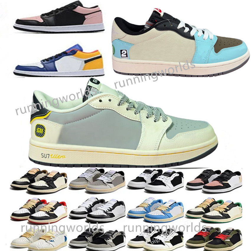 Jump Mans Classic Fashion Sports Basketball Shoes Phantom Gym Red J1 1 Women Travis low Reverse casual travisscot ScoTtes sneakers shoes