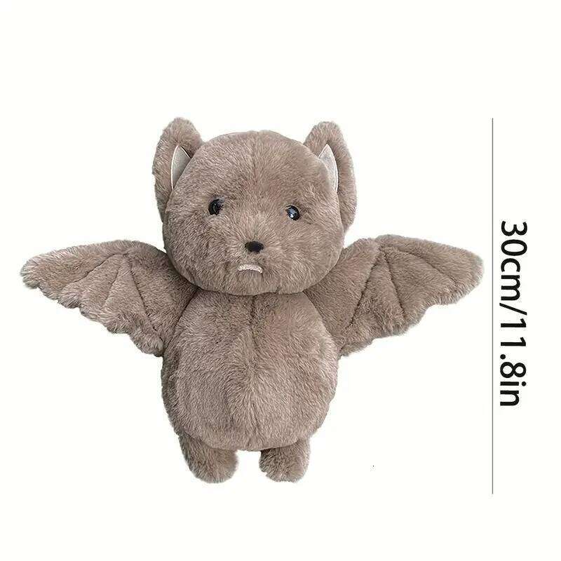 30cm Soft Stuffed Plush Animla Toy Cute Bat Dolls Halloween Decorations Gifts for Children Friends Y260128