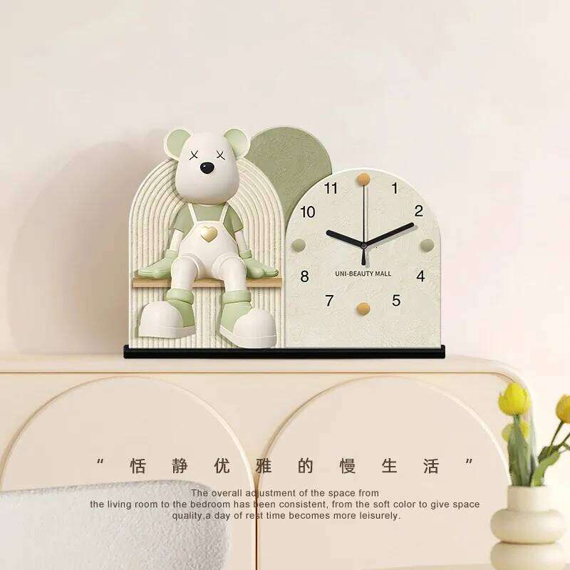 Creamy-style Cute Ornament Exquisitely Designed Table Clock Household Fashionable Home Deco Relogio De Mesa YS40CC W260130