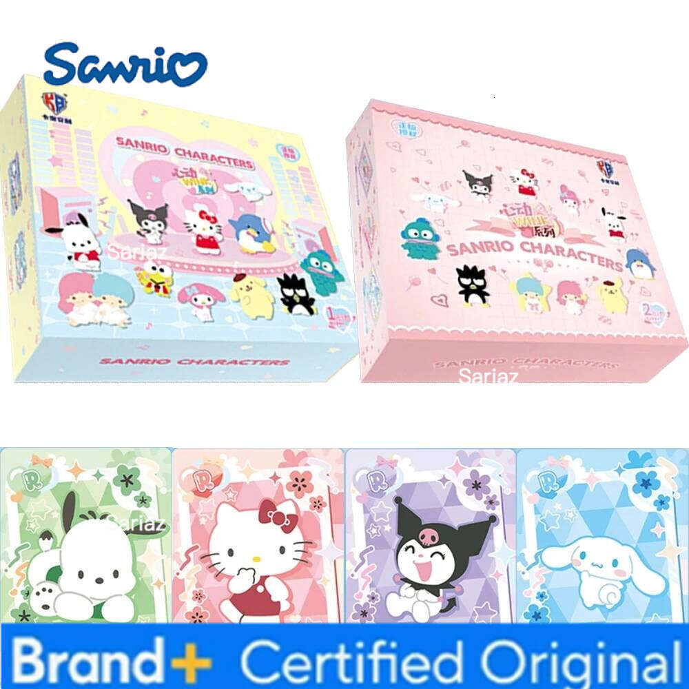 Sanrio Genuine Family Polaroid Cards Heartbeat Wink Life Diary HelloKitty Pink Cute Collection Card Toys Gifts H260130