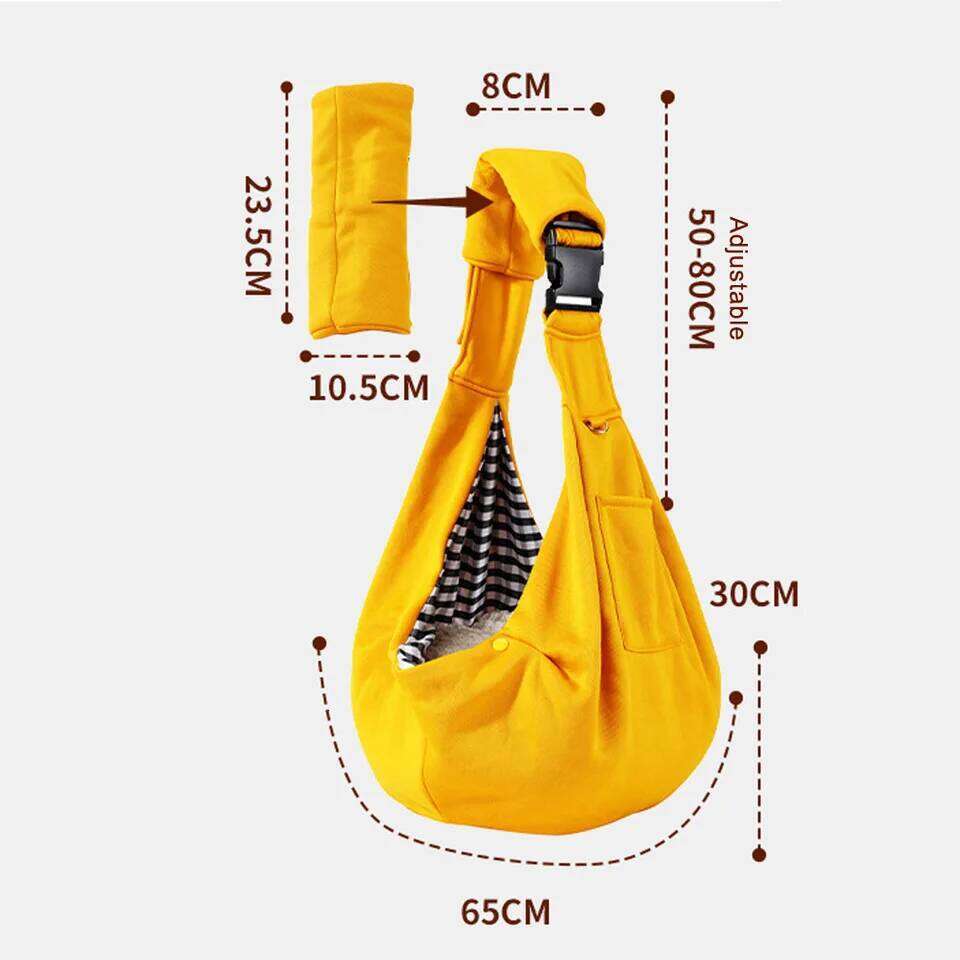 Comfortable Dog Pet Crossbody Shoulder Big Outdoor Travel Portable Cat Puppy Sling Carrier Bag For Small Medium Dogs 26H0130