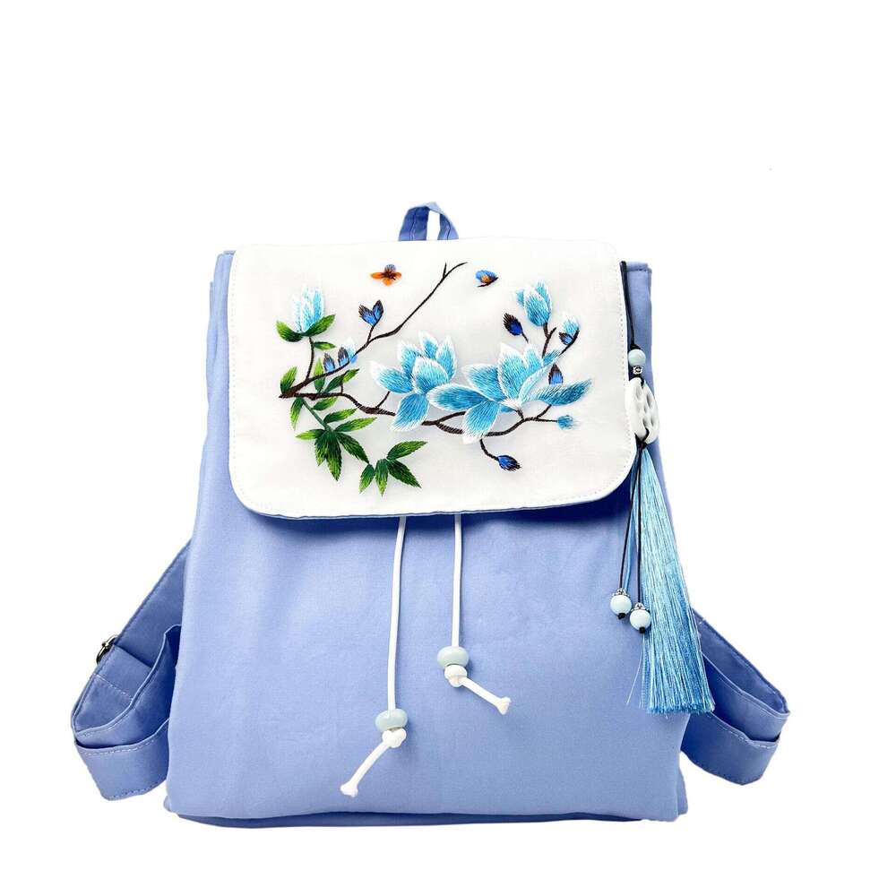 Factory Direct Sale Han Element Hanfu Suzhou Embroidery Backpack Casual Versatile Ancient Style Bag Wholesale MASA