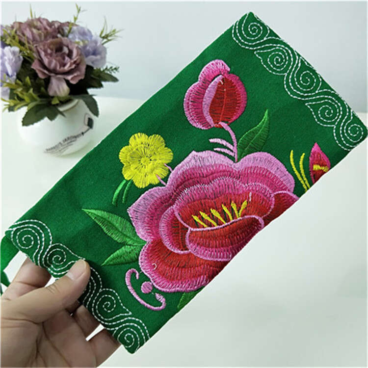 2026 New Ethnic Style Soft Wallet Women, Embroidered Phone Coin Purse, Handheld Clutch Bag For Women