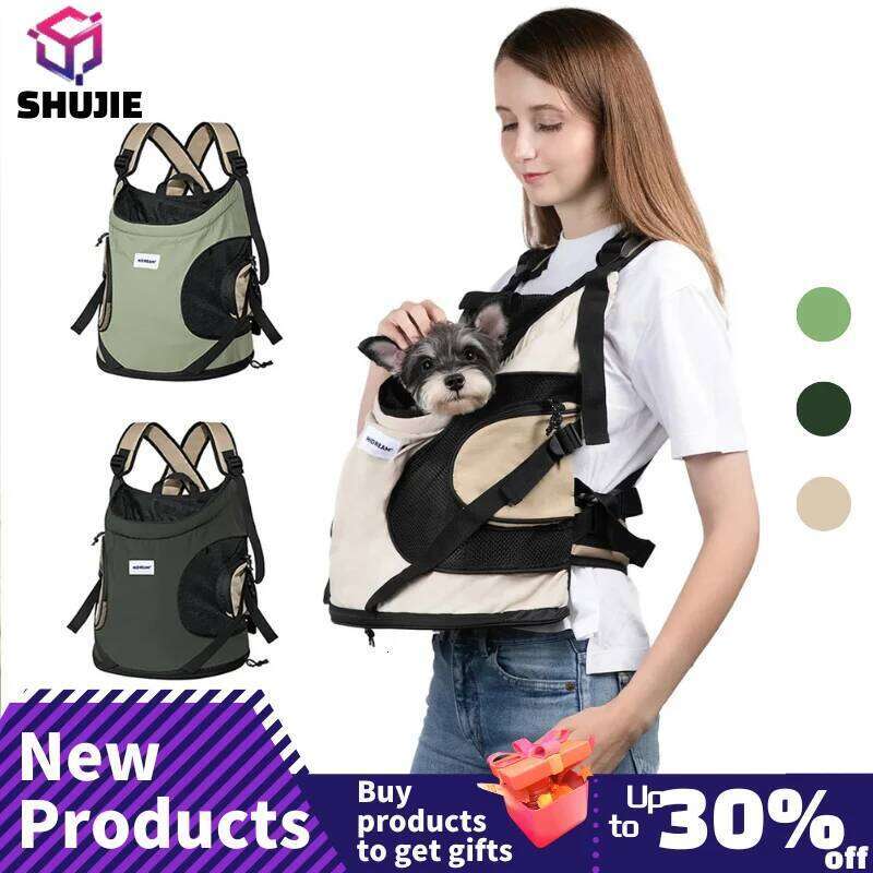 Puppy Kitten Travel Chest Sling Bag Pet Front Cat Dog Carrier Breathable Canvas Portable Backpack Cross Shoulder Strap 26H0130