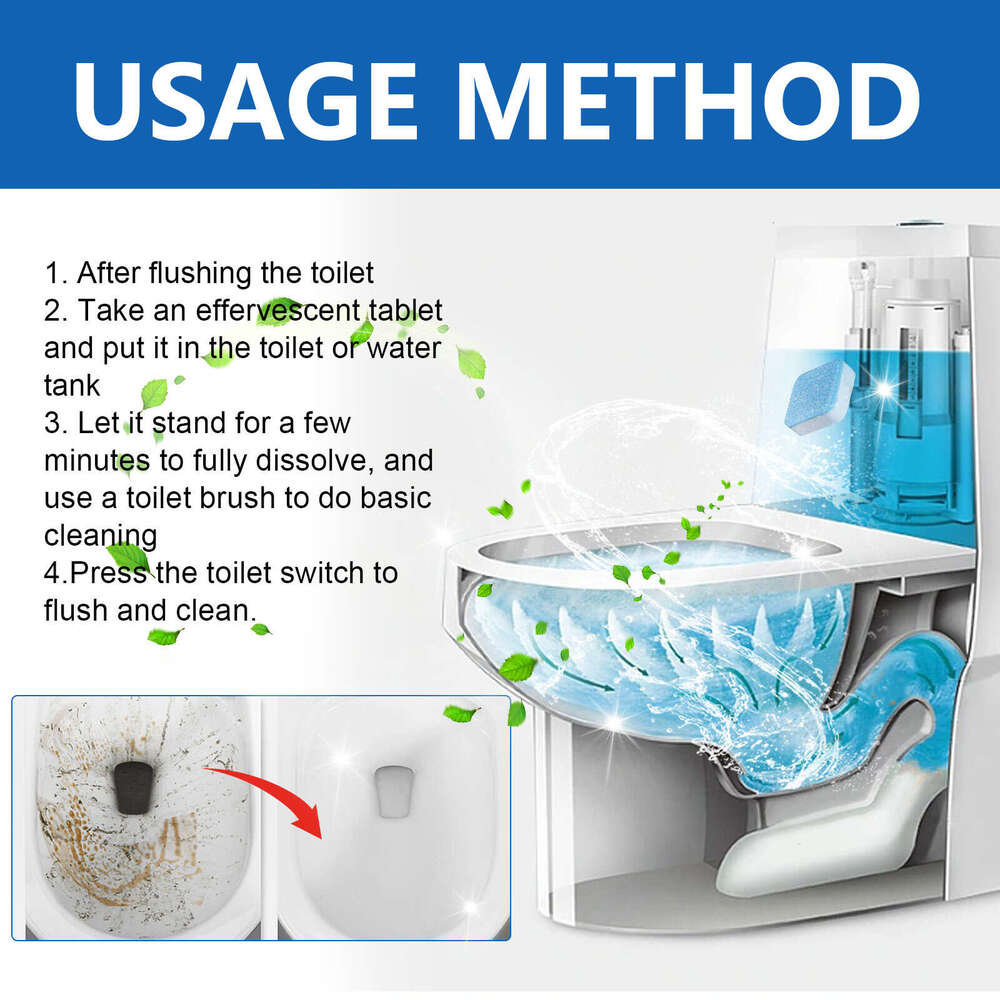 Jue-Fish Removal Cleaning Urine Stain Deodorizing Fragrance Toilet Effervescent Tablets S260130