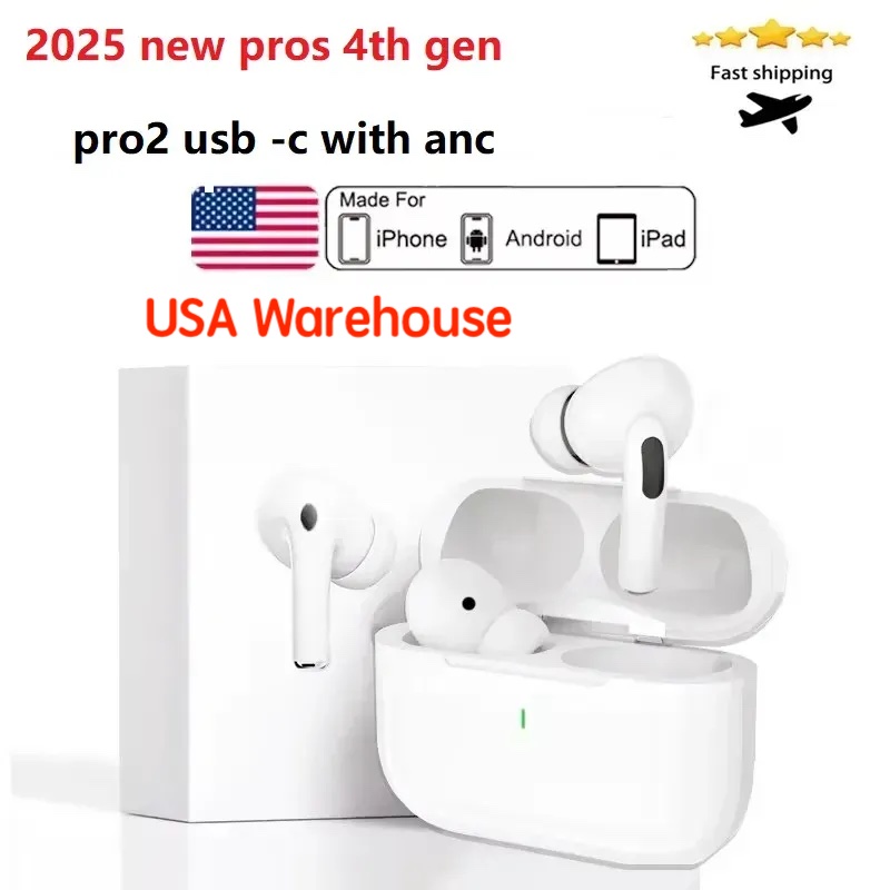 USA warehouse for airpodspros 3 with noise canceling airpodspro2 pro 2 air 4 earphones bluetooth headphone TPU Protective Cover Wireless Headphones Charging Case