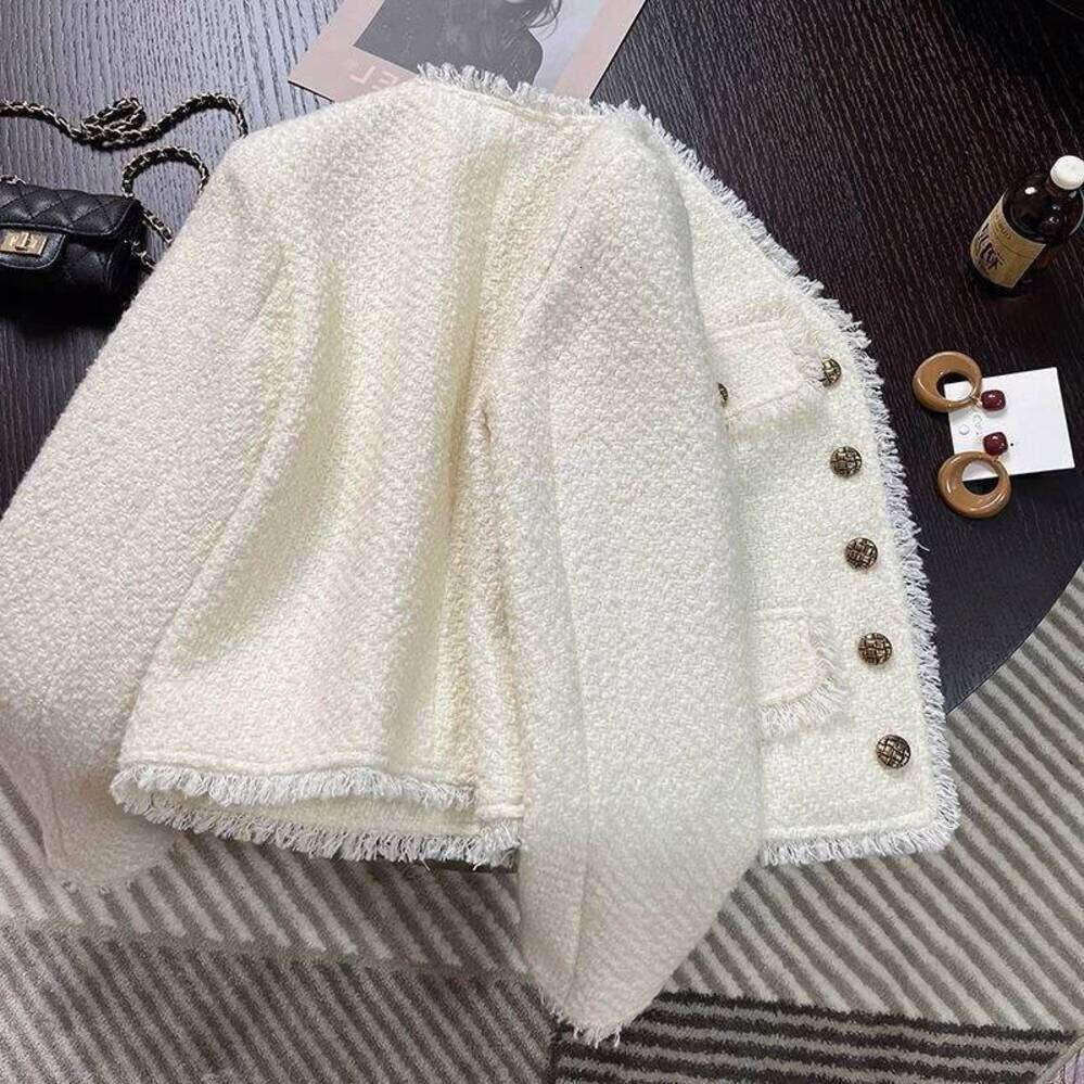 ZHE HAN Tweed Jacket English Style Womens Spring Quilting Fabric Multi-Functional Outdoor Morning Workjacket Splashproof Regular Stylish