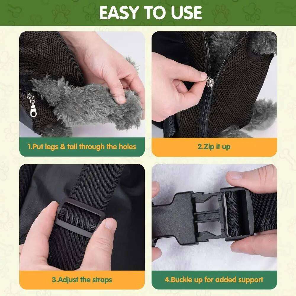 Breathable Legs Out Portable Puppies Dog Backpack Carrier Adjustable Pet Knapsack Camping Small Dogs Cats 26H0130