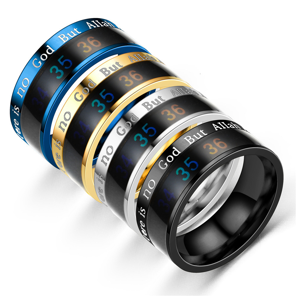 Stainless Steel New Model Temperature Mood Fashion Couple Rings Slin Exclusive Source Manufacturer Sales