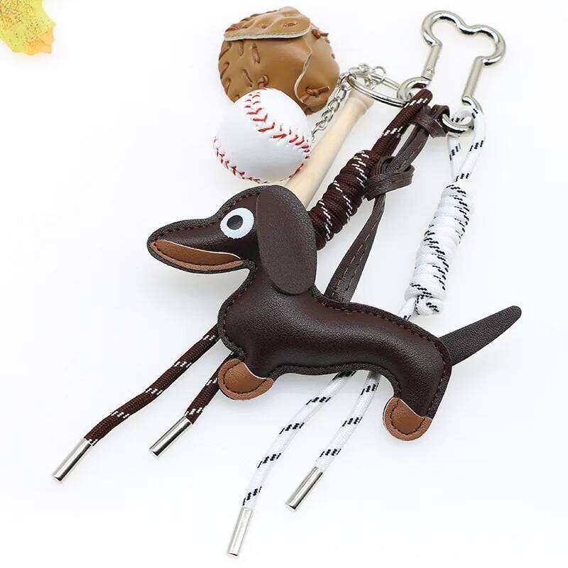 Braided Rope High-grade Keychain Ruth's Same Style Dachshund Pendant Suitable For Phone Bag Accessories Z260130