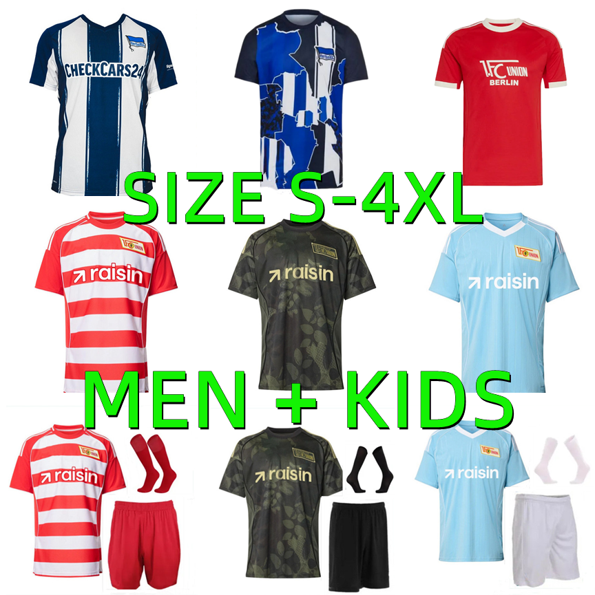 Union 25 26 Berlin THIRD AWAY SOCCER JERSEYS 2025 2026 AARONSON BECKER KRAL LAIDOUNI BEHRENS KHEDIRA LEITE jersey football shirts Men kids kits set kit