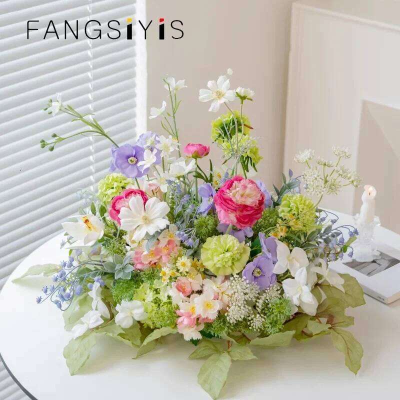 Multicolour Series Wedding Table Centerpieces Flower Decor Candleholder Banquet Event Supplies decor Props Window Display Gifts W260130