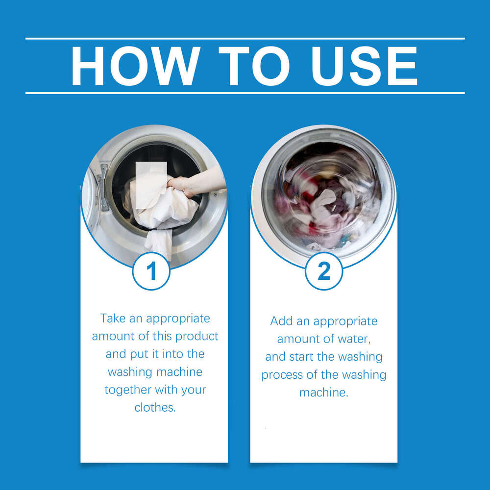 Jakehoe Clothes Oil Stain Gentle Cleaning Household Convenient Laundry Bubble Sheets S260130