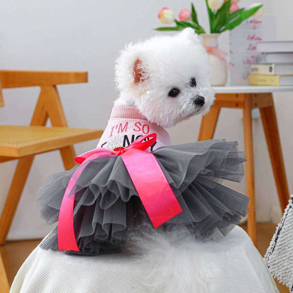 Pet's Dresses Girl Dog Costumes Doggie Apparel Lace Pet Wedding Skirt Summer Princess Cat Tutu Cute Elf Puppy H260130