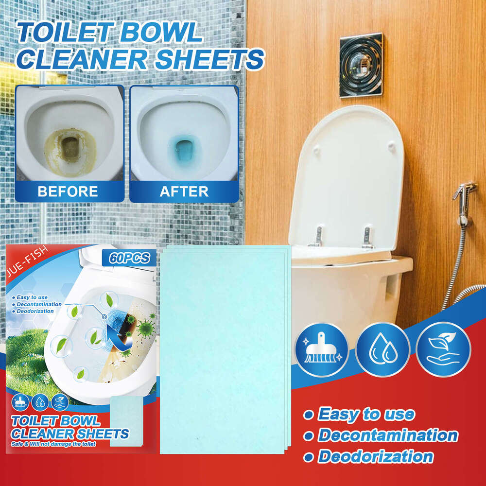 Jue-Fish Deodorizer Descaler Urine Stain Toilet Drain Cleaner Tablets S260130
