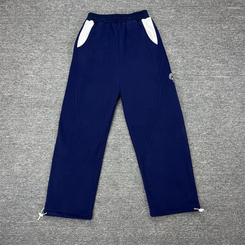 Men's Hoodies Navy Blue Set Embroidered Patchwork Pullover Men Women Quality Hoodie