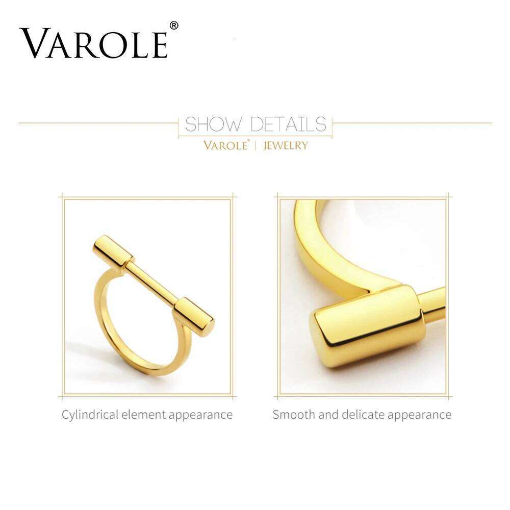 Contracted cylindrical Ring Gold Color Rings For Women Accessories Finger Fashion Jewelry Gifts Anillos XJ260130
