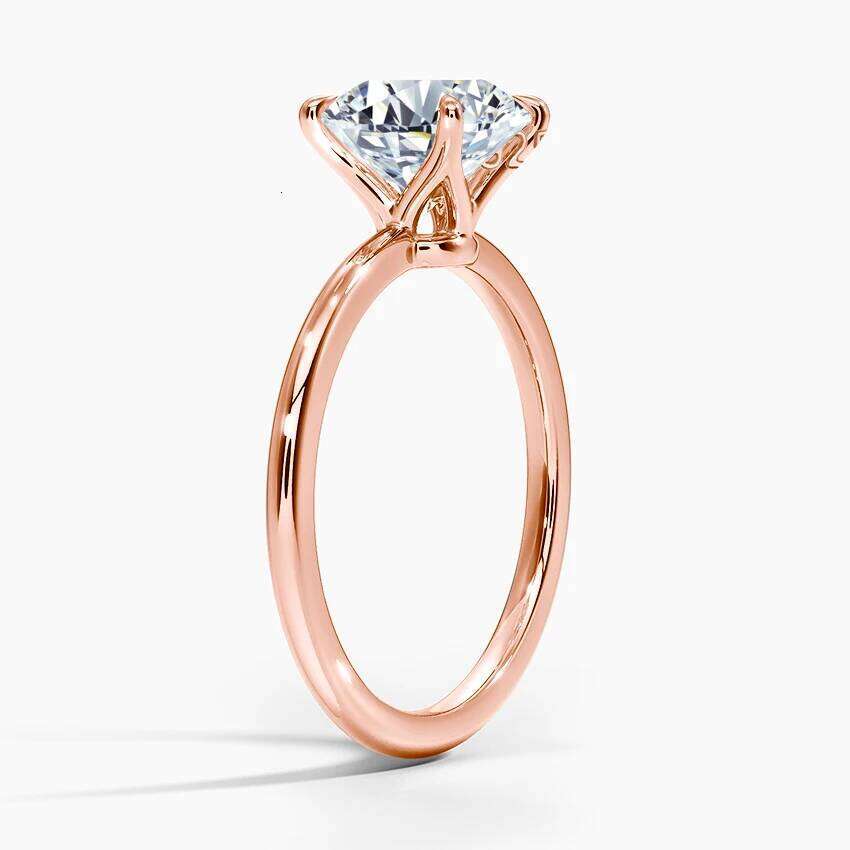 Szjinao 1ct 2ct 3ct 5ct D Color Moissanite Ring Rose Gold For Women Engagement Jewelry With GRA Certificate High Quality Gift XJ260130