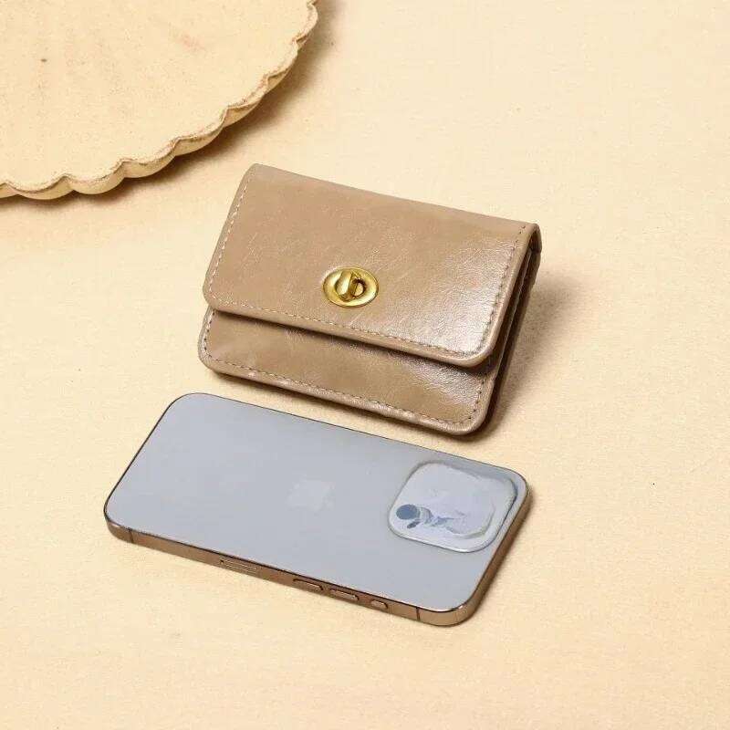 New Solid Color Women Wallet Multi Layer Slot Purse Card Holder Photo Coin Storage Organizer Fashion Leather Bag Z260130