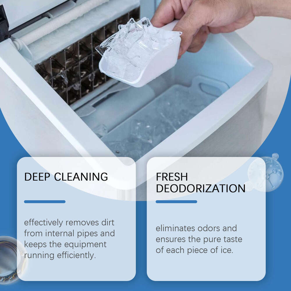 JAKEHOE Tablets Household Convenient Gentle Cleaning Descaling Deodorizing Daily Care Ice Maker S260130