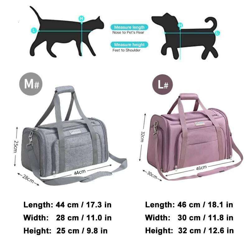 Truelove Nylon Oxford Large Space Comfortable Travel Foldable Hook Pet Bag Portable Puppy Cat Carrier Backpack TLX4971 26H0130