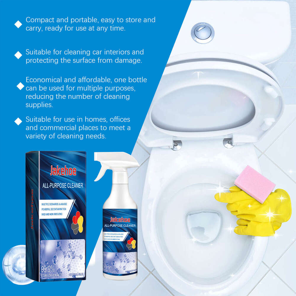 JAKEHOE Multi-Purpose Bathroom Kitchen Multi-Surface Stain Removal Cleaning Deodorizing Household Cleaner S260130