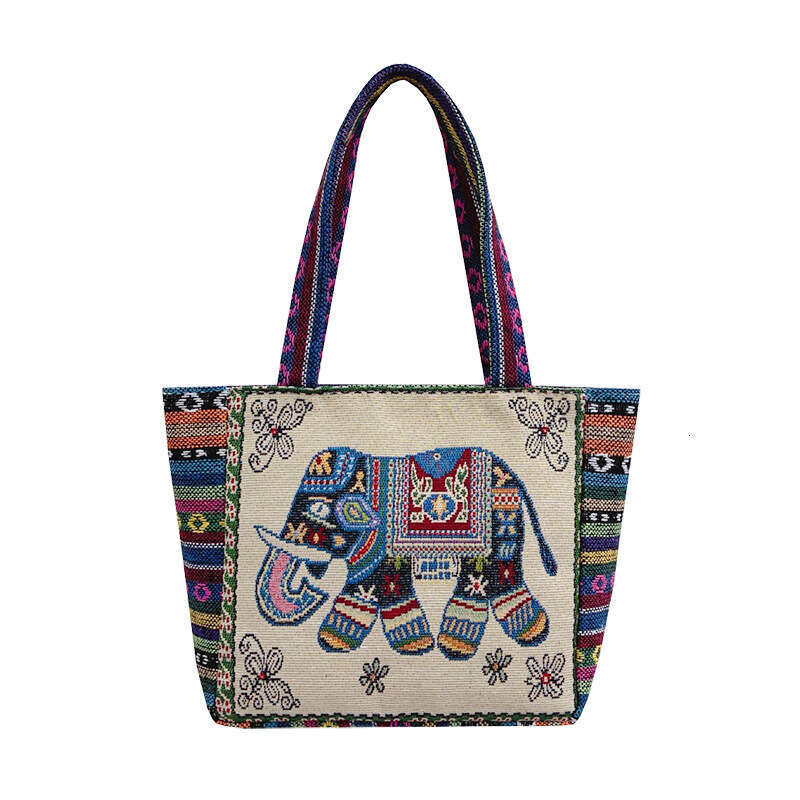New Embroidered Office Tote Student Canvas Chinese Style Bag Female College Handbag Minority MASA