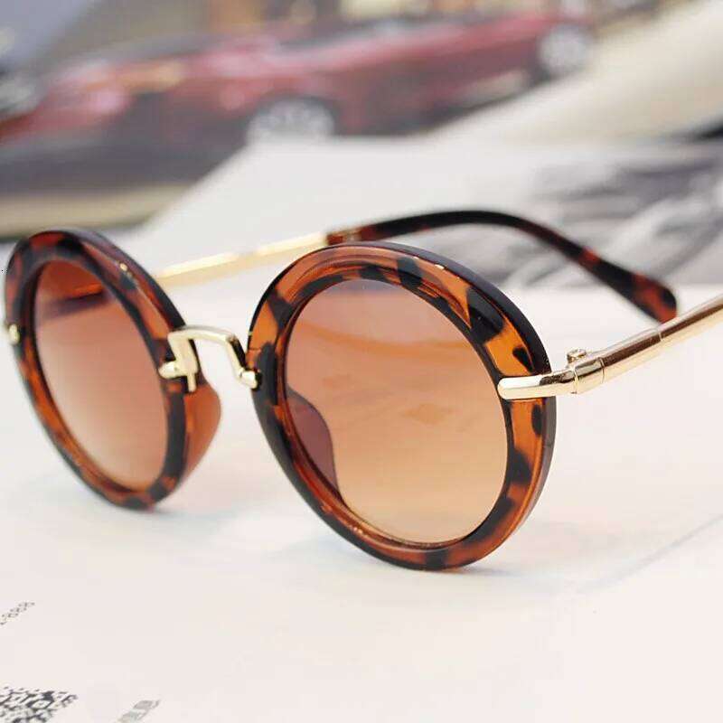 Vintage Kids Children's Stylish Retro Round Sunglasses Eyewear Lovely Girls Boys Sun Glasses Goggles ANTI-UV Shades UV400 H260130