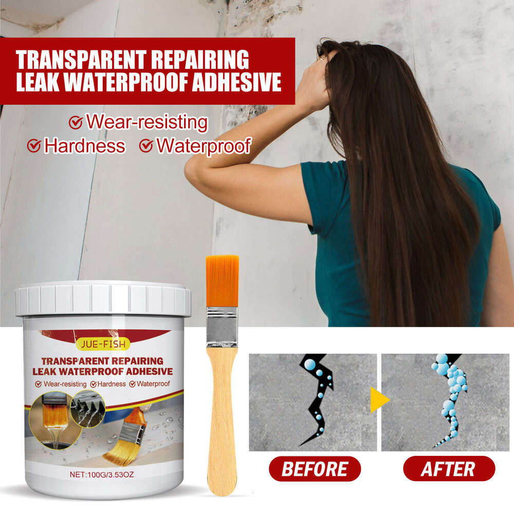 Jue-Fish Transparent Leak Repair Glue No-Need-to-Hit-Tile Bathroom Kitchen Floor Tile Coating Waterproof Agent S260130