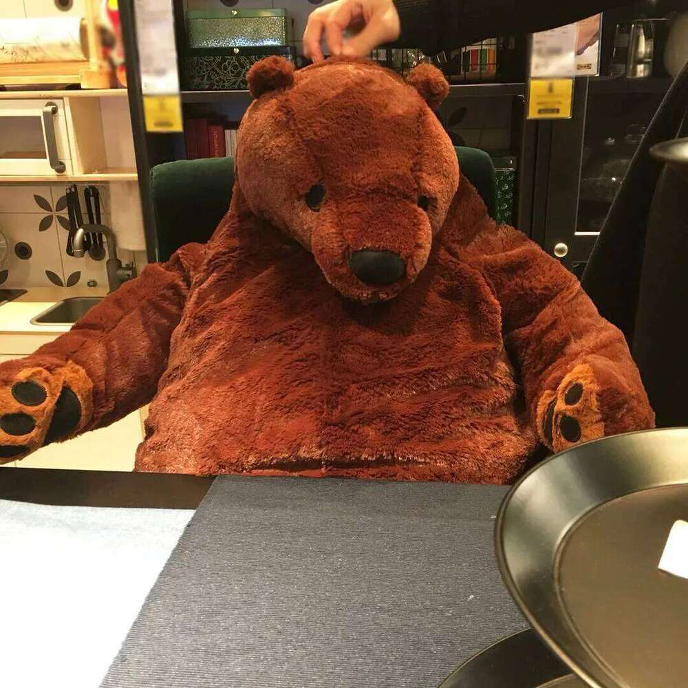 Cute Creative Giant Simulation Bear Toy Plush Stuffed Dolls Lifelike Home Sofa Decoration High Quality Kids Girls Birthday Gifts Y260128