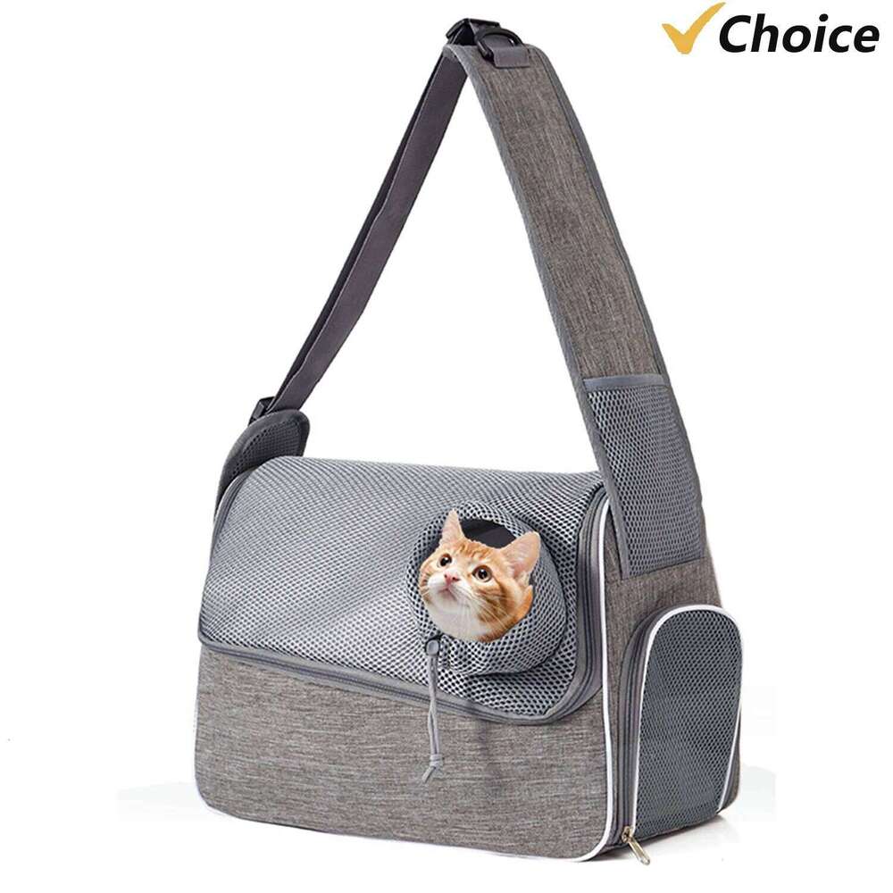 Cat Breathable Outing Shoulder Bag Portable Pet Carrier for Small Dogs and Cats Comfortable Ventilation 26H0130
