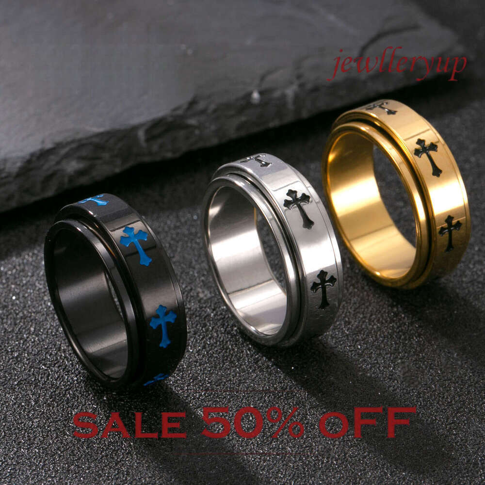 Circular Cross Ring Metal Jewelry A piece of jewelry suitable for couples to wear together