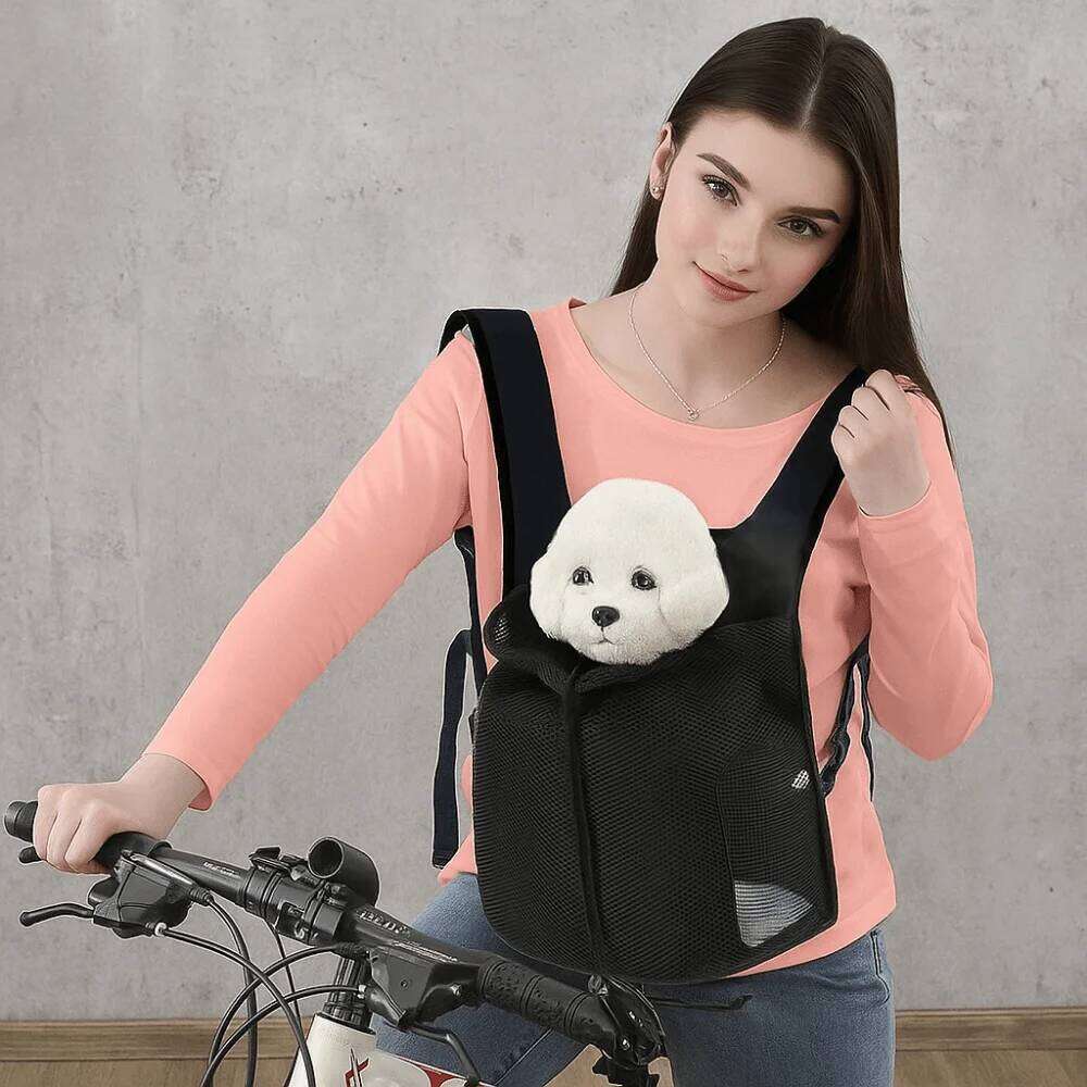 Portable Breathable Chest Adjustable Double Shoulder Dog Walking Bag Foldable Cycling Pet Backpack Travel 26H0130