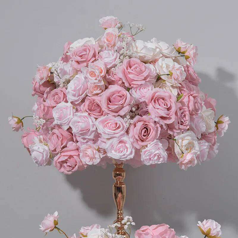 Artificial Flowers Wedding Backdrop Decoration Table Centerpiece Ball Long Runner Flower Row For Sofa Decor Photo Prop Y260130