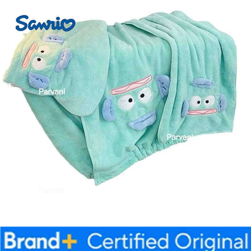 Sanrio CharacterCartoon Hangyodon Towel With Dry Hair Cap Suitable Women Can Wrapped Adult Children Cartoon Bath Towels H2601301